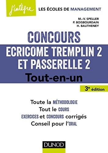 Concours Écricome Tremplin 2 et Passerelle 2 tout-en-un