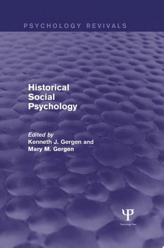 Historical Social Psychology (Psychology Revivals)
