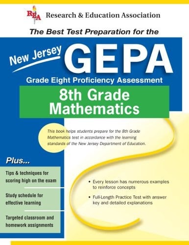 New Jersey Gepa Grade 8 Math (Rea) - The Best Test Prep for NJ Grade 8 Math