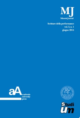 Mimesis Journal vol. 3, n. 1 Scritture della performance