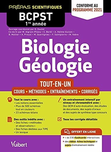 Biologie-Géologie BCPST 1re année Tout-en-un - Cours, méthodes, entraînements, corrigés