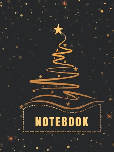 Christmas Notebook - 8.25"x11", 120 page, College Ruled Notebook