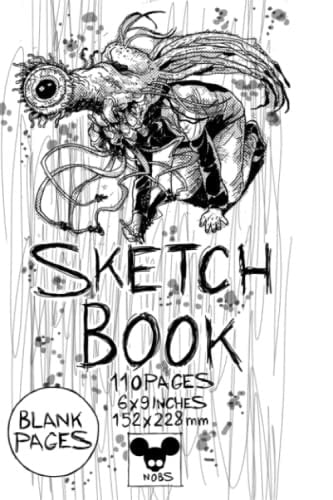 Sketch book: 110 blank pages-6x9 inches (Monster sketch book)