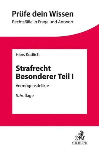 Strafrecht Besonderer Teil I Vermögensdelikte