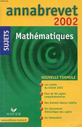 Mathématiques. Sujets 2002