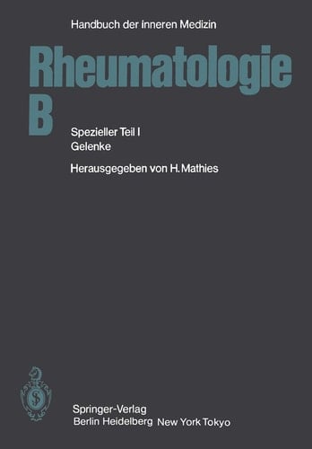 Rheumatologie B Spezieller Teil I Gelenke