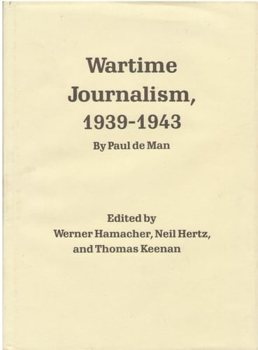 Wartime Journalism, 1939-43