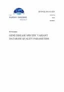 Gene/Disease Specific Variant Database Quality Parameters