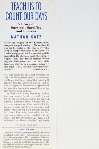 Teach Us to Count Our Days A Story of Survival, Sacrifice and Success