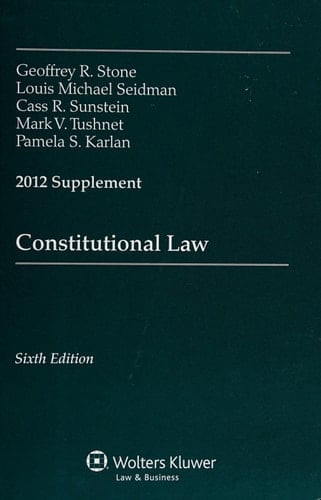 Constitutional Law 2012 Supplement