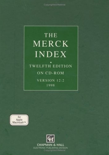 The Merck Index For Apple Macintosh : Version 12:2 : 1998