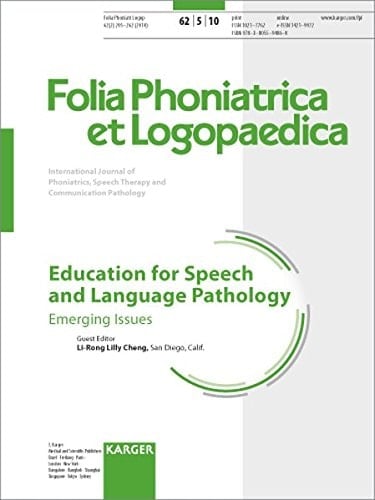 Education for Speech and Language Pathology Emerging Issues