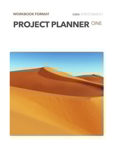 Project Planner One Undated (Desert on White Cover)