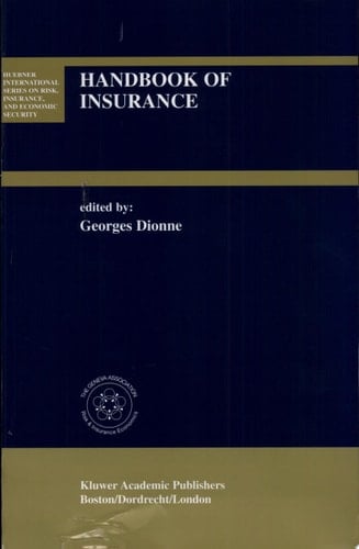 Handbook of Insurance