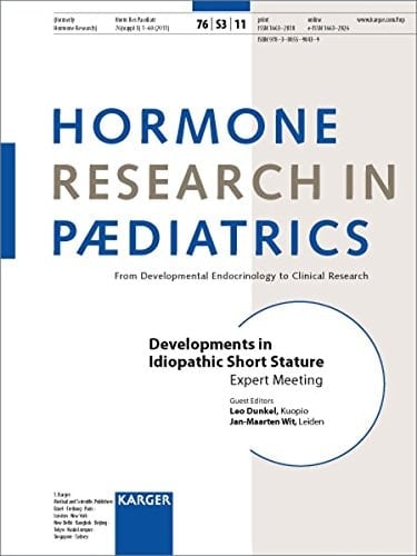 Developments in Idiopathic Short Stature Expert Meeting, Barcelona, Spain, October 2009 ; 17 Tables