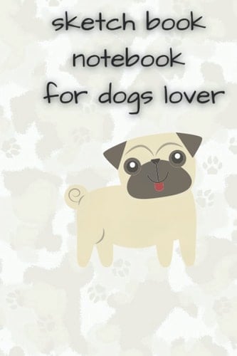 sketch book notebook for dogs lover