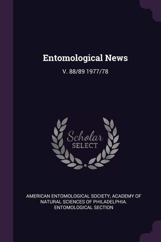 Entomological News V. 88/89 1977/78
