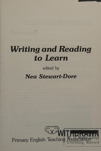 Writing and Reading to Learn