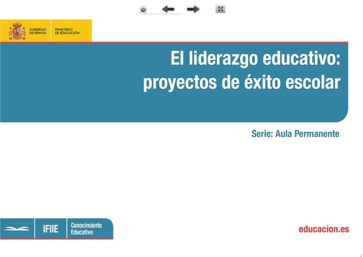 El liderazgo educativo: proyectos de éxito escolar
