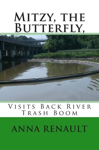 Mitzy, the Butterfly, Visits Back River Trash Boom