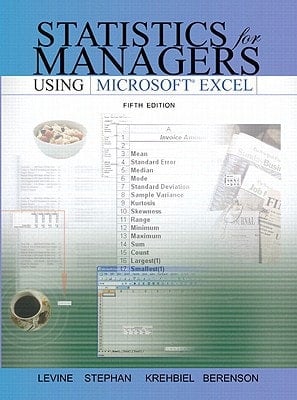 Statistics for Managers Using Excel and Student CD Value Package (Includes Student Study Guide & Solutions Manual)