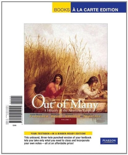 Out of Many, Volume 1, Books a la Carte Edition (7th Edition)