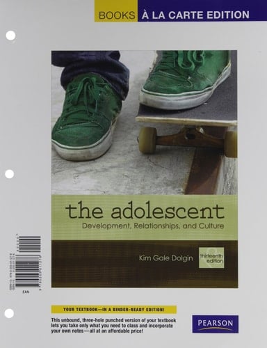 The Adolescent: Development, Relationships, and Culture, Books a la Carte Plus MyLab Human Development -- Access Card Package (13th Edition)