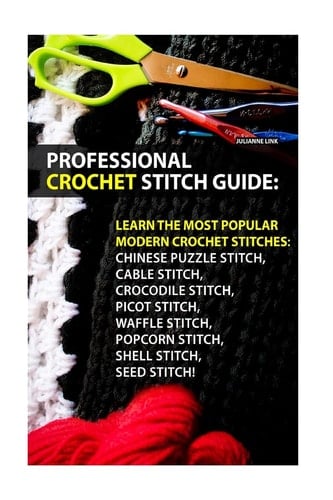 Professional Crochet Stitch Guide Chinese Puzzle Stitch, Cable Stitch, Crocodile Stitch, Picot Stitch, Waffle Stitch, Popcorn Stitch, Shell Stitch, Seed Stitch!: (Crochet Hook A, Crochet Accessories)