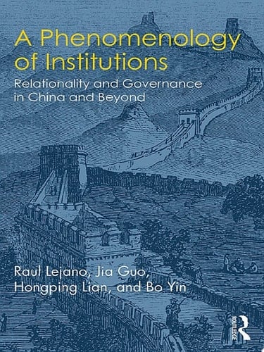 A Phenomenology of Institutions