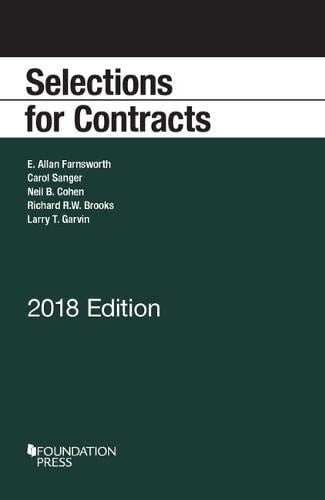 Selections for Contracts, 2018 Edition