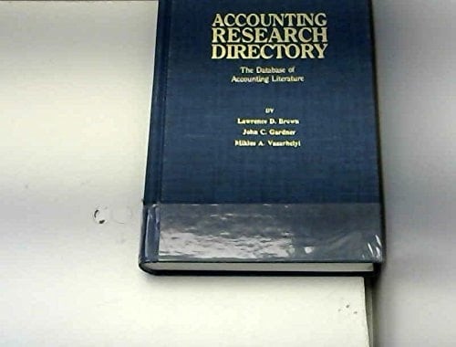 Accounting research directory: The database of accounting literature