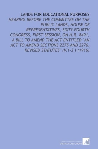 Lands For Educational Purposes