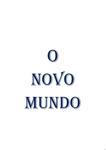 O Novo Mundo
