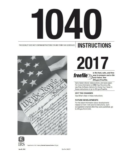Essential 1040 Tax Forms and Schedules 2017 Tax Season