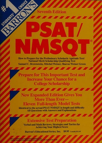 PSAT/NMSQT How to Prepare for the Preliminary Scholastic Aptitude Test/National Merit Scholarship Qualifying Test