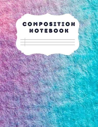 Composition Notebook: Rainbow pattern Composition notebook | College ruled layout perfect to use for school, university, college, work or for daily notes taking |