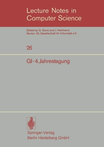 GI-4.Jahrestagung Berlin, 9.–12. Oktober 1974