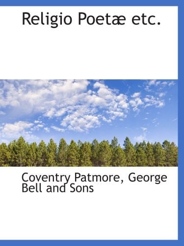 Religio Poetæ etc.