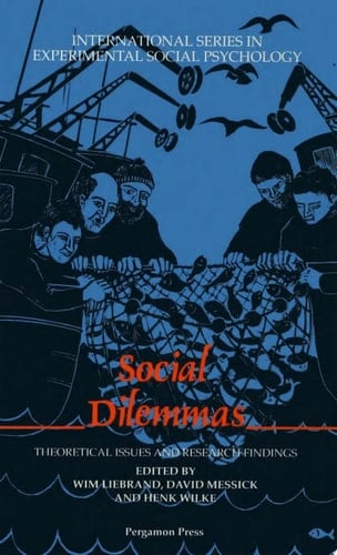 Social Dilemmas Theoretical Issues and Research Findings
