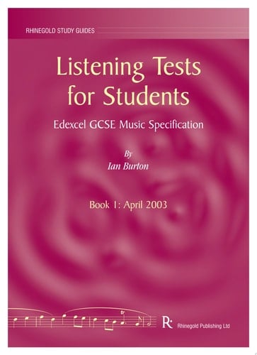 Listening Tests for Students Edexcel GCSE Music Specification