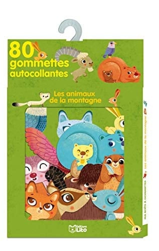 Les animaux de la montagne 80 gommettes autocollantes