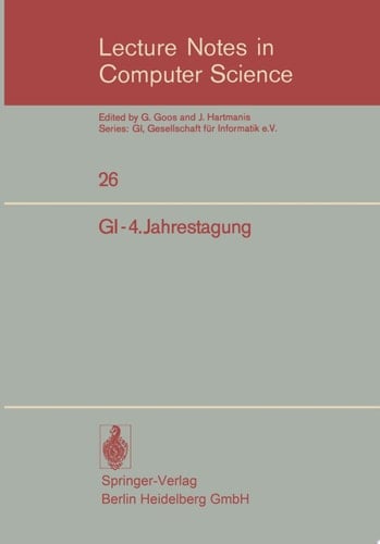 GI-4.Jahrestagung Berlin, 9.–12. Oktober 1974