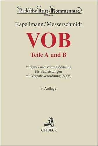 VOB Teile A und B Vergabe- und Vertragsordnung für Bauleistungen mit Vergabeverordnung (VgV)