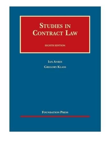 Studies in Contract Law - Casebook Plus