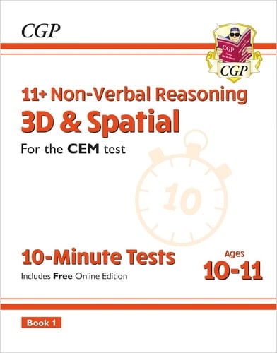 11+ Non-verbal Reasoning 3D & Spatial for the CEM Test: