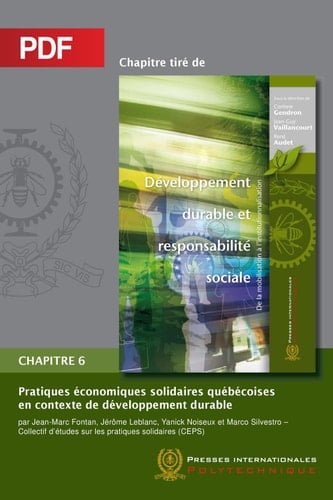 Pratiques économiques solidaires québécoises en contexte de développement durable