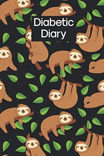Diabetic Diary: Sloth Cover - Blood Sugar and Diabetic Glucose Monitoring Log - Daily Readings For 2 Years