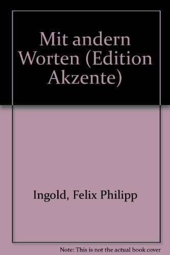 Mit andern Worten (Edition Akzente) (German Edition)