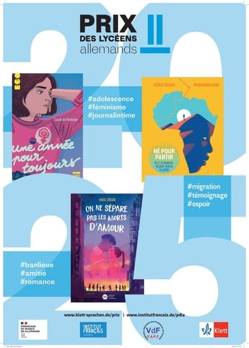 Prix des lycéens allemands 2025 Set de trois livres de jeunesse / Paket mit drei Jugendromanen