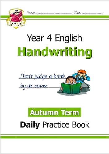 Year 4 English Handwriting Autumn Term Daily Practice Book